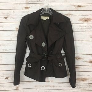 Stella McCartney Brown Moto Jacket Womens Small US